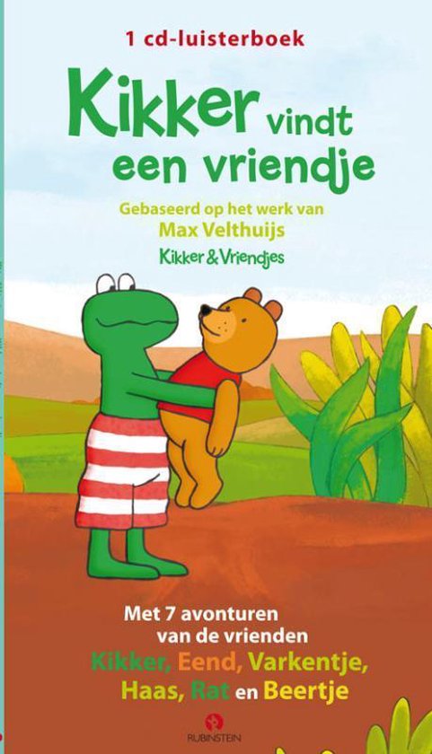 Cover van het boek 'Kikker vindt een vriendje' van M. Velthuijs
