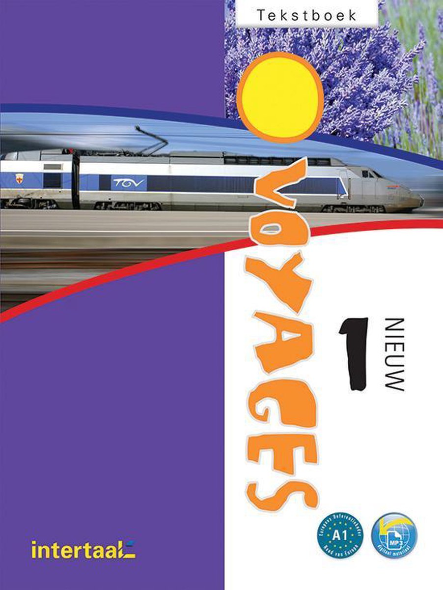 Tekstboek Voyages nieuw 1 met TGV trein en lavendel