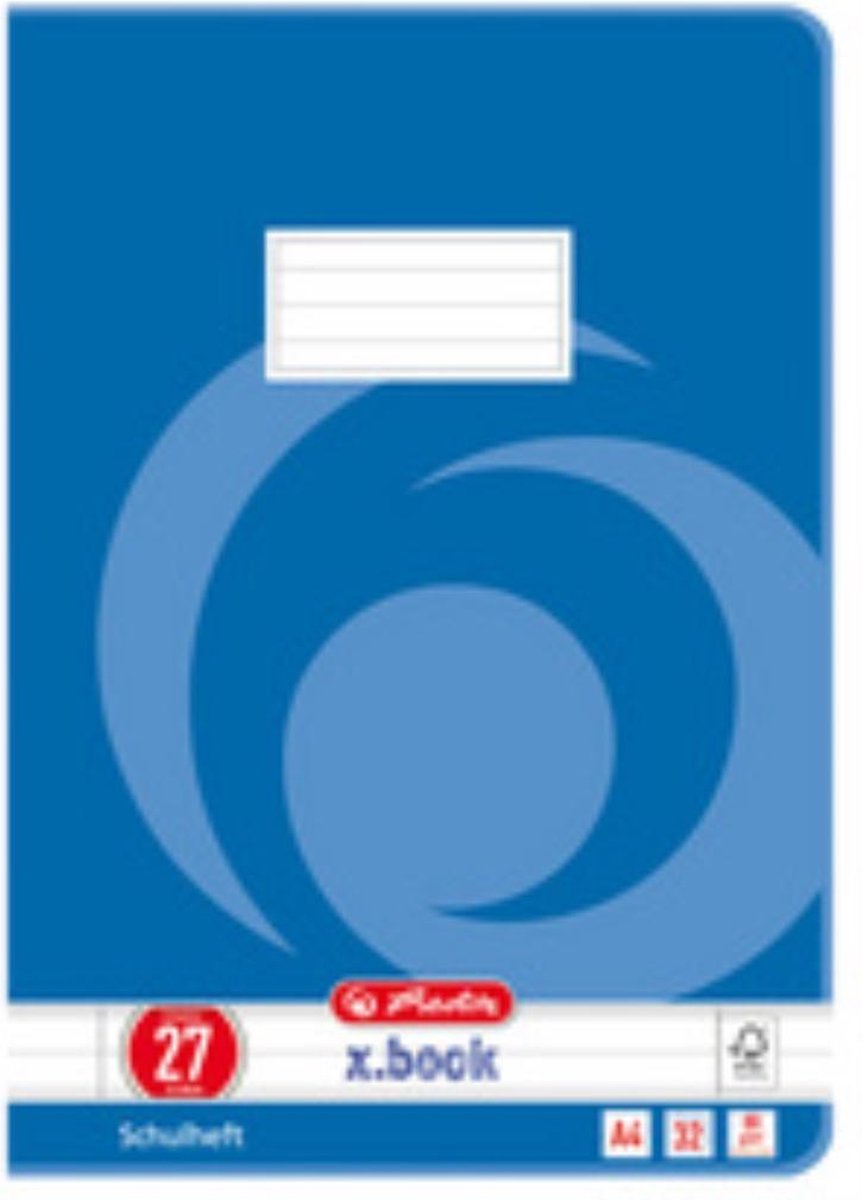 Herlitz schoolschrift, A4-formaat, gelinieerd/geruit