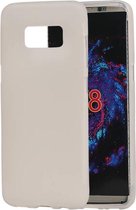 BestCases.nl Samsung Galaxy S8 TPU back case cover transparant Wit