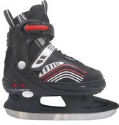 Kinderschaatsen / Schaatsen MOVE Glide, Zwart / Rood, Maat 33 t/m 36 (verstelbaar)