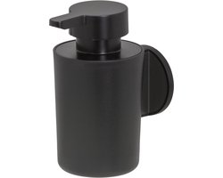 Tiger Tune - Zeepdispenser 180 ml - Zonder boren - Zelfklevend 3M tape - Zwart metaal geborsteld / Zwart