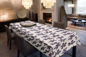 Nappe Joy@home - Nappe - Toile cirée - Fini avec du biais - Enroulé sur un rouleau fin - Geen plis - Trendy - Flora Purple