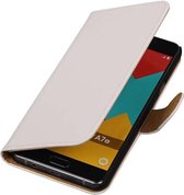 Mobieletelefoonhoesje.nl - Samsung Galaxy A7 2016 Hoesje Effen Bookstyle Wit