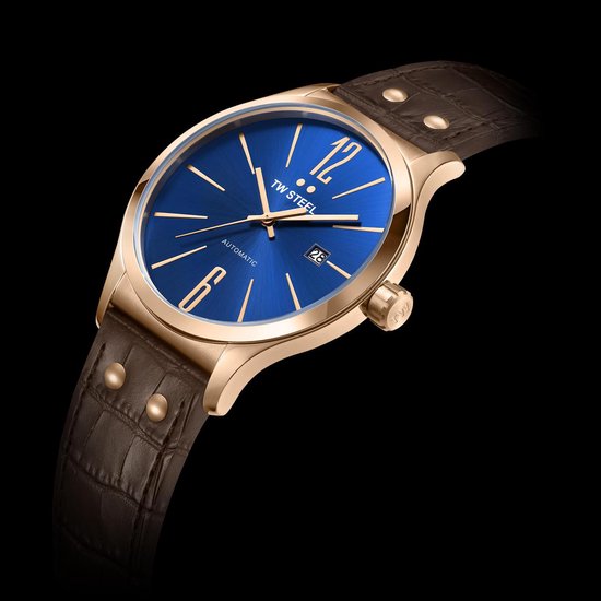 TW Steel TWA1313 Slim Line Automaat - Horloge - Leer - 45 mm - Bruin |  bol.com