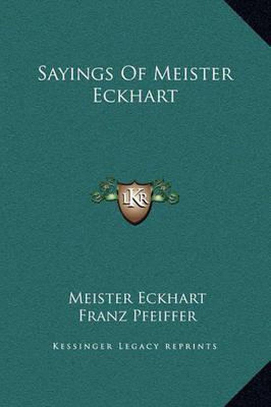 Sayings of Meister Eckhart - cover