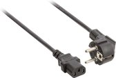 Câble d'alimentation Valueline Schuko coudé mâle - IEC-320-C13 2,00 m noir