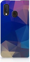 Stand Case Geschikt voor Samsung Galaxy A20e Polygon Dark