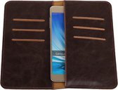 Mocca Pull-up Large Pu portemonnee wallet voor Samsung Galaxy Note 5