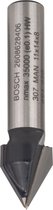 Bosch - V-groeffrezen 8 mm, D1 11 mm, L 14 mm, G 45 mm, 60°