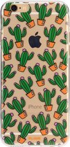FLAVR iPlate cactus hoesje iPhone 6 6s - Transparant Groen Oranje