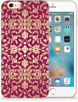Geschikt voor iPhone 6 | 6S Backcover Design Barok Pink