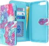 Huawei Y6 2018 Bookcase hoesje - CaseBoutique - Mandala print Mandala print - Kunstleer