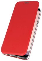 Slim Folio Case - Book Case Telefoonhoesje - Folio Flip Hoesje - Geschikt voor Samsung Galaxy S8 Plus - Rood