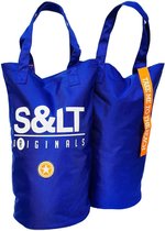 XXL Beachbag blauw - strandtas - shopper - sauna tas