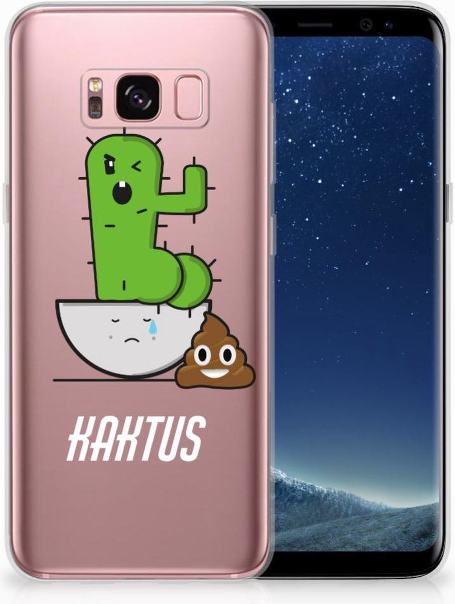 Samsung Galaxy S8 Telefoonhoesje met Naam Cactus Poo