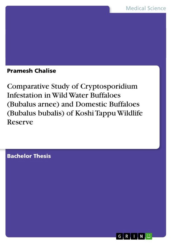 Comparative Study of Cryptosporidium Infestation in Wild Wat ... - cover