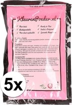 5x Holi kleurpoeder roze