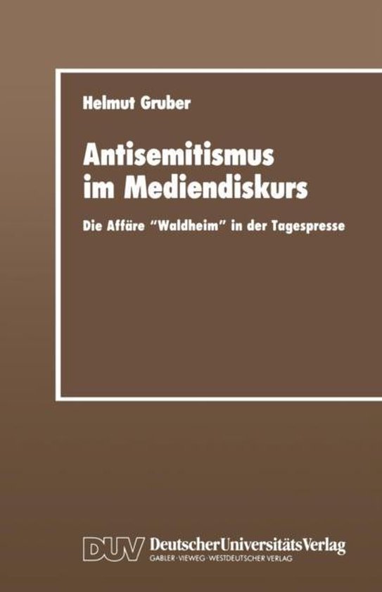 Antisemitismus Im Mediendiskurs - cover