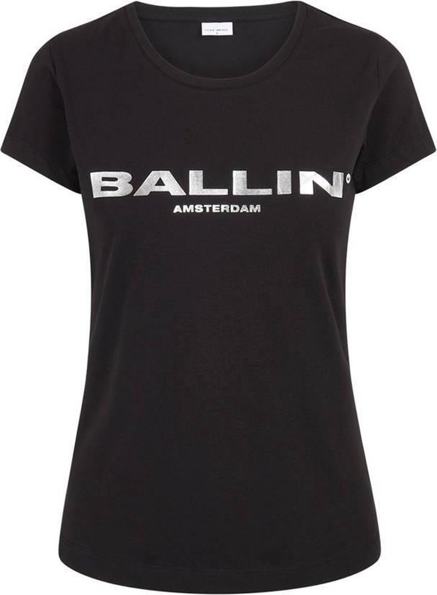 BALLIN Amsterdam Dames T shirt Zwart Zilver 18025101 02 bol