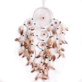 Grote Dromen Vanger XL - Dream Catcher Groot - Deco Droomvanger - Ringen Kraaltjes Veren