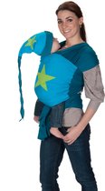 ByKay - Draagdoek - Stretchy Wrap Deluxe -  Petrol/Turquoise/Ster Appelgroen -Medium