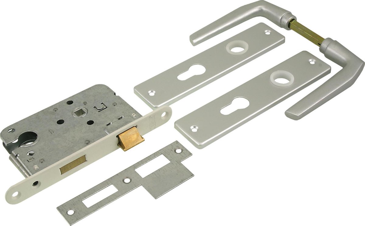 Starx Cilinderslot Met Beslag Profielcilinder55 - Wit/Alumium