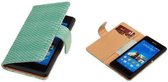 "Bestcases ""Slang"" Turquoise Sony Xperia E3 Bookcase Wallet Cover Cover"