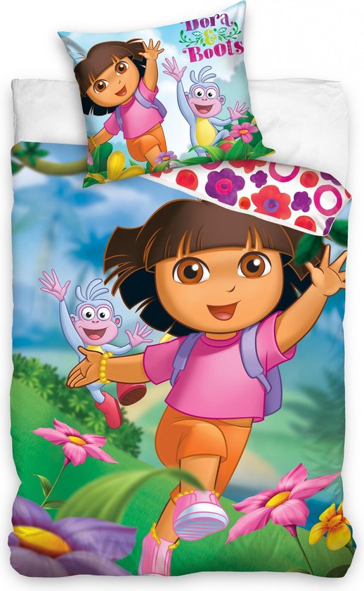 Nickelodeon Dekbedovertrek Dora 140 X 200 Cm | bol.com