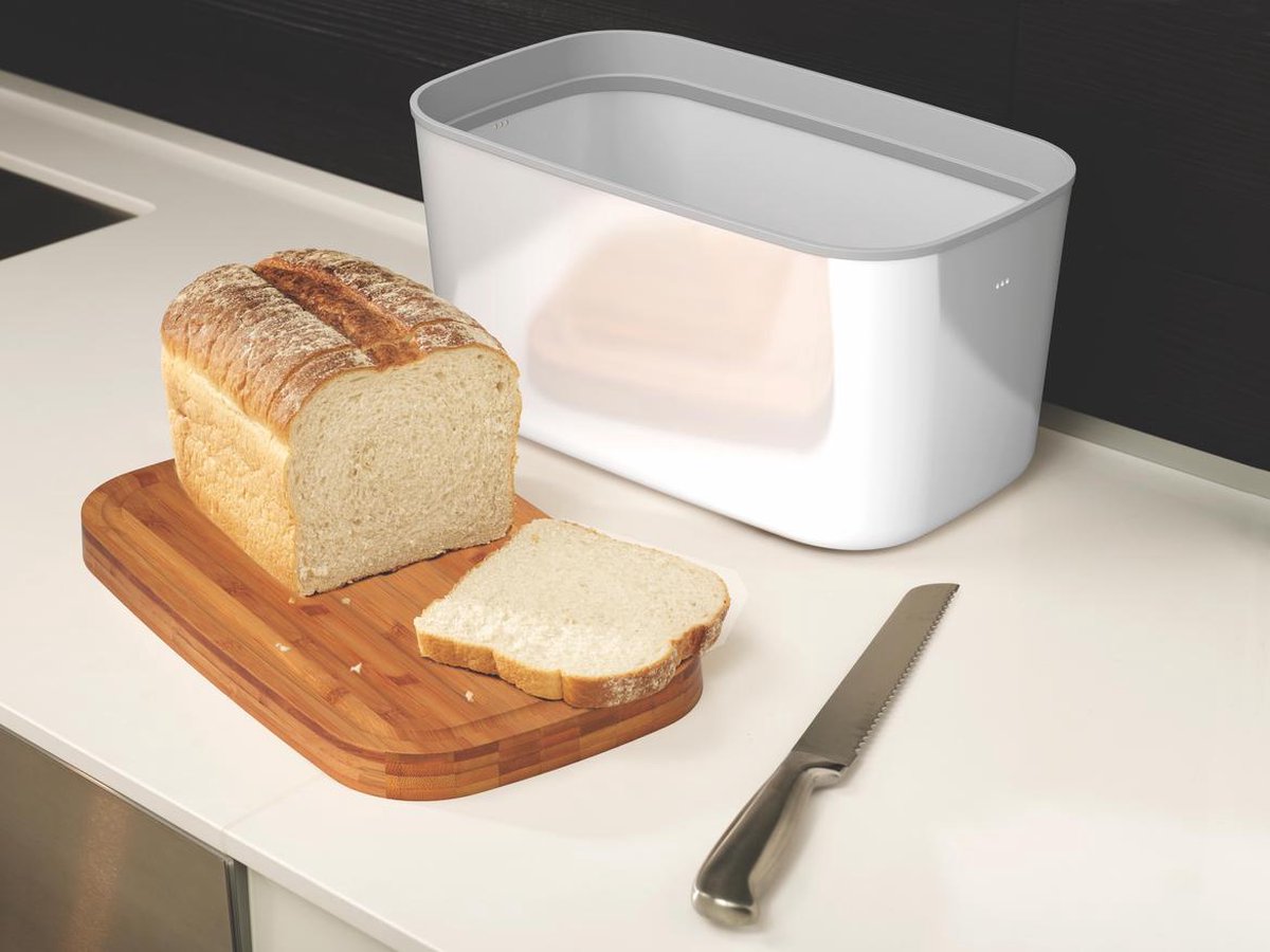 Joseph Joseph Broodtrommel RVS Incl. Snijplank Wit