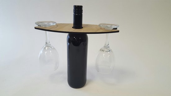 beroemd Drijvende kracht delen 1 x Cadeau-geschenkverpakking voor een fles wijn en 2 wijnglazen | bol.com