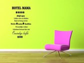 Muursticker Hotel Mama M zwart