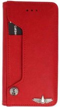 GALATA Luxe pasjes Huawei P20 bookcase rood hoesje