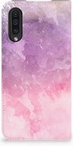 GSM Cover Geschikt voor Samsung Galaxy A50 Design Pink Purple Paint