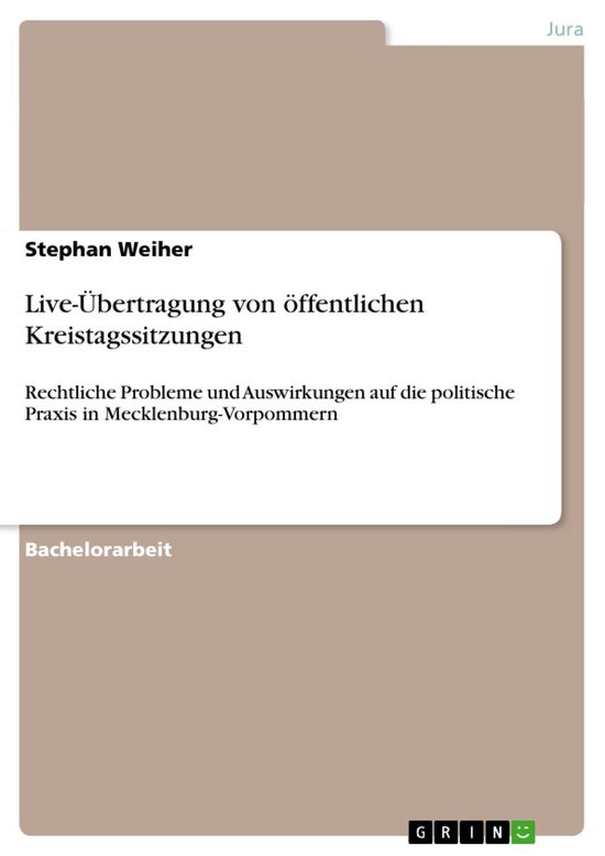 Live-Übertragung von öffentlichen Kreistagssitzungen - cover