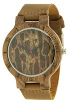 Ernest houten horloge-bruin band 45mm