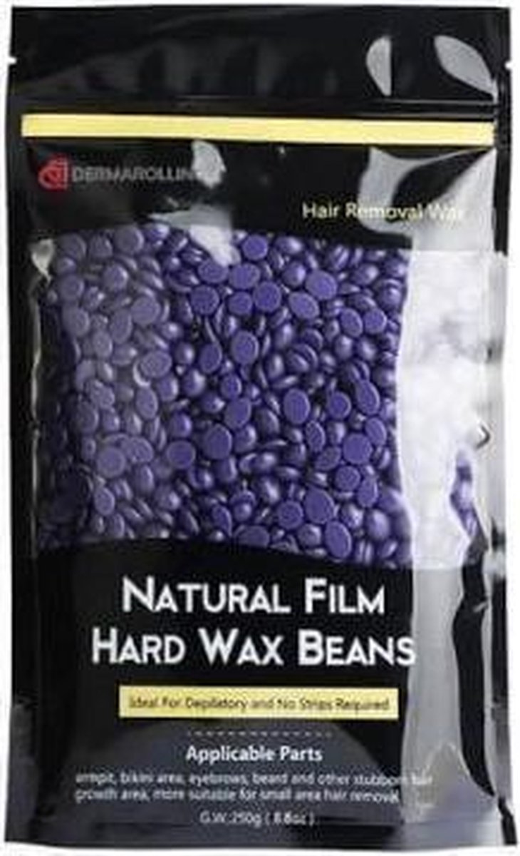 Dermarolling Hard Wax Beans Original 250gr. Paars