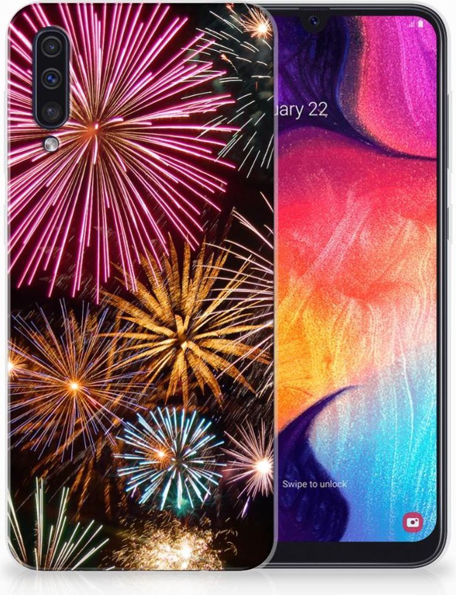 Samsung Galaxy A50 Silicone Back Cover Vuurwerk