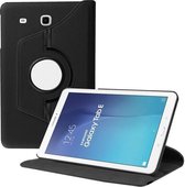 SMH Royal - Convient pour Samsung Galaxy Tab E 9,6 pouces SM - Étui pour tablette T560 / T561 avec couvercle / étui à position de rotation à 360° - Zwart