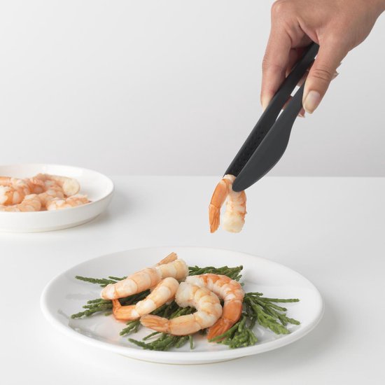 Brabantia Tasty+ pince de cuisine et outil pour servir - Granite Grey