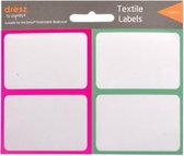 Dresz Etiketten Textiel Wit/rood/groen 8 Stuks