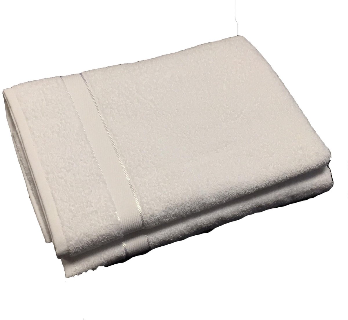 Handdoek 50x100 cm Uni Luxe wit - 6 stuks