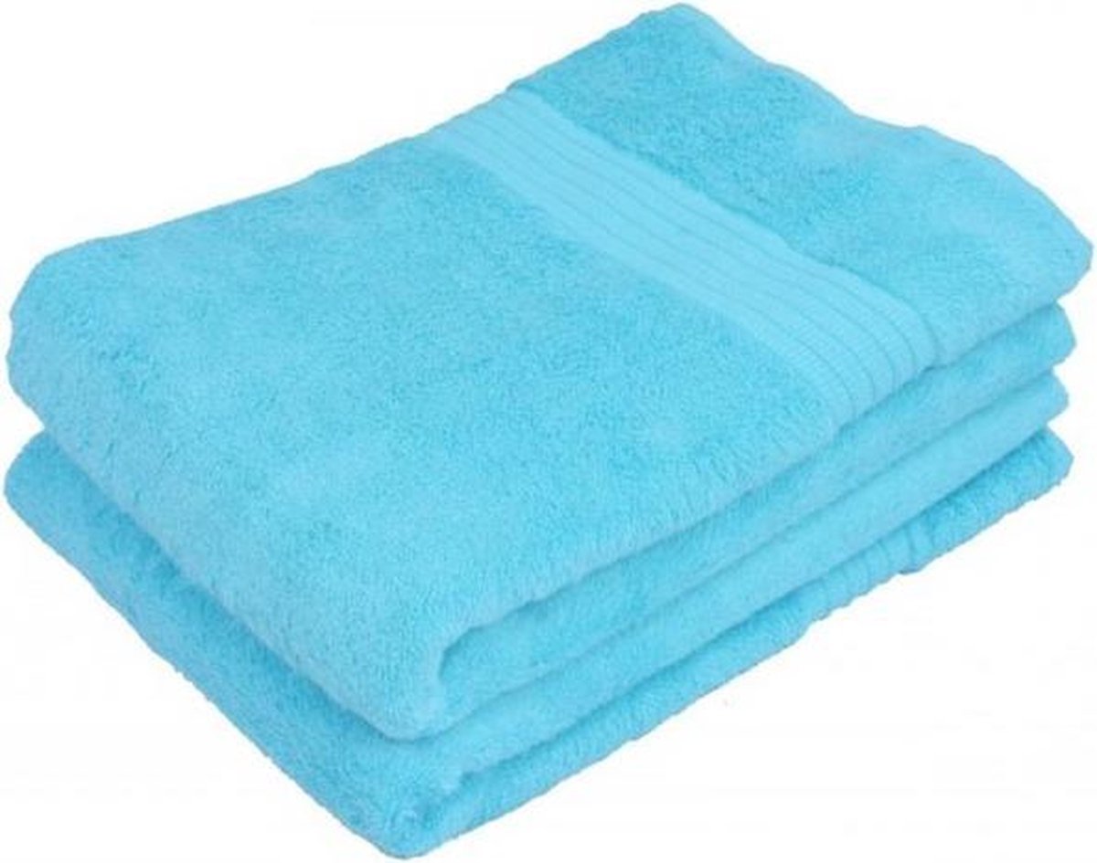 3 Stuks Blauwe Bamboe Handdoek 50x100 cm 500Gr m²