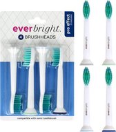 geschikte opzetborstels - Everbright PRO Effect Standard Sonic opzetborstels - 4 stuks | Geschikt voor Philips tandenborstels | Sonische opzetborstels | Standaard