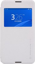 Nillkin - Sony Xperia E4g Hoesje - Leather Case Sparkle Series Wit