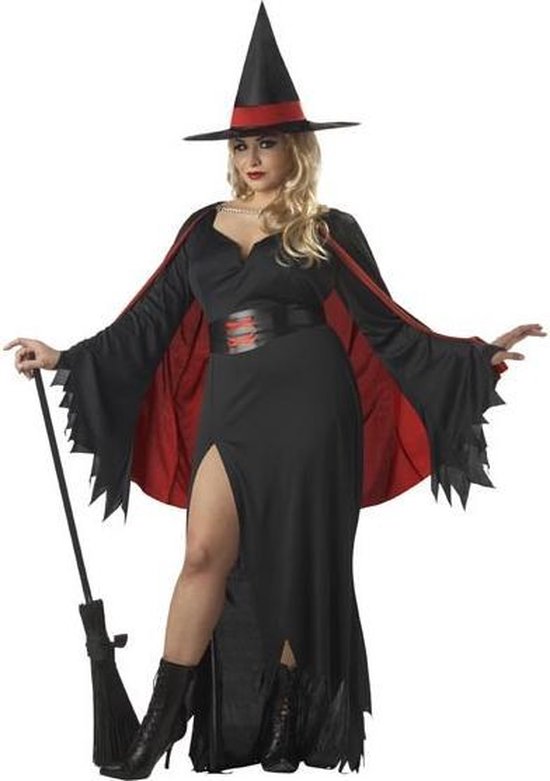 nauwkeurig zwart Troosteloos Kostuum heksen voor vrouwen grote maat - Verkleedkleding | bol.com