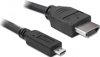 Delock - High Speed HDMI naar Micro HDMI kabel - 3 m - Zwart