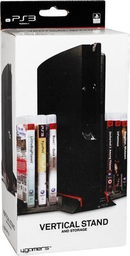 4Gamers, Vertical Stand & Storage PS3 Slim | bol.com
