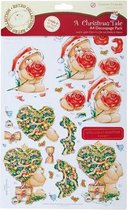 A4 Foiled Decoupage Pack - A Christmas Tale (Christmas Joy)
