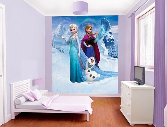 Walltastic Disney Frozen - Behang - 244x200 cm - Blauw